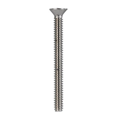 Hillman #6-32 x 1-1/2 in Phillips Flat Machine Screw, Plain Stainless Steel 55717